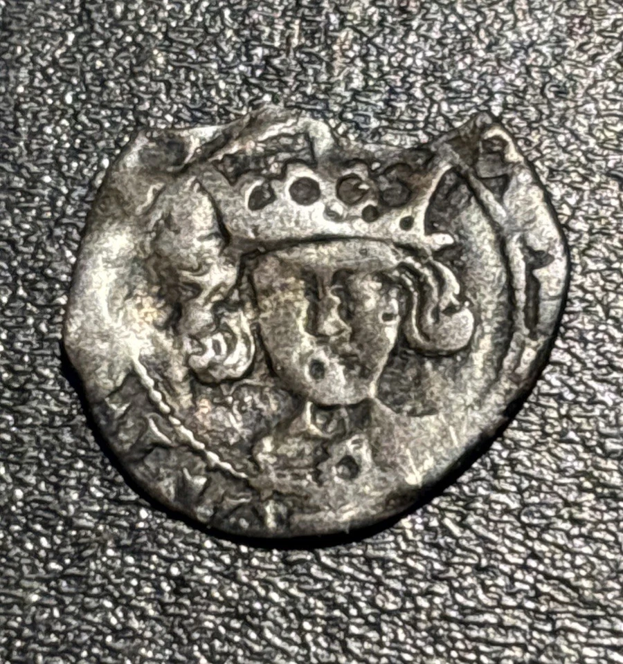 Penny de plata Durham, obispo John Sherwood 1485 dC Inglaterra rey Ricardo III AR Foto 2 de 4