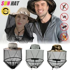 Beekeeping Hat Face Head Protector Cap Sun Protection Anti-Mosquito Bee Net Veil