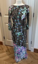 Lilly Pulitzer Leopard “Seralina” Maxi Dress “Best Kept Secret” pattern, Size M