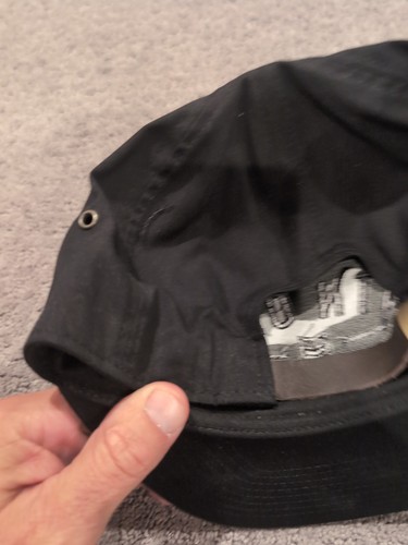 Mountain Ops High Profile Drip Cap Leather Snap Black NWT Free Shipping! - Picture 6 of 8