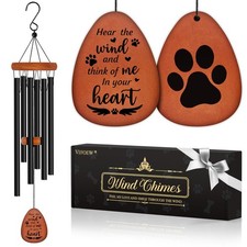 Dog Memorial Gifts for Loss of Dog, 28" Pet Memorial Gifts Wind Chimes, Loss ...