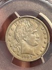 1903 O Silver Barber Quarter 25C- New Orleans, PCGS, Almost Unc/AU Details — photo 6