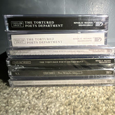 Taylor Swift The Tortured Poets Department 6-Piece Sealed Bundle 2 CAS 4 CDs