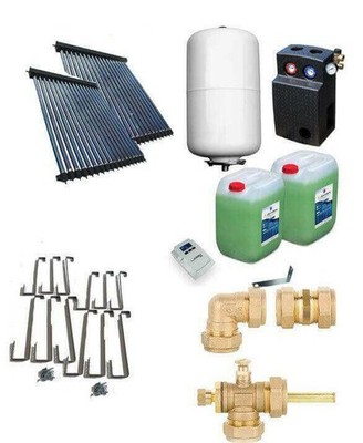 Solarpaket Röhrenkollektor HP22 Schrägdach 7,22 m²