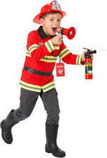 Fire Fighter Costume Boys, Halloween Costumes for Kids