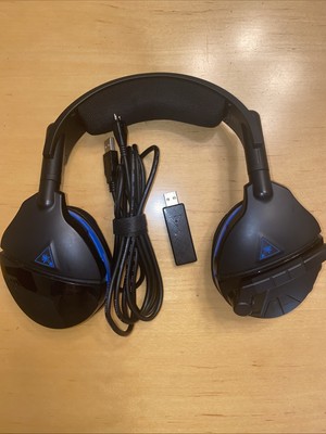 Turtle Beach Stealth 600 Black and Blue Headband Headset & USB Wireless Dongle