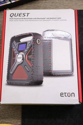 Eton Quest- Multi-Powered All-Band Radio w/ Bluetooth and Ambient Light (READ)