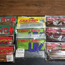 Vintage  soft baits lot of 10 packages 