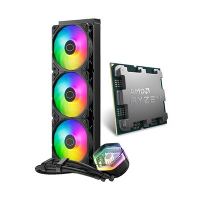 AMD Ryzen 7 7800X3D (Zen 4) CPU (OEM/Tray) w/ MasterLiquid 360 ATMOS ARGB Cooler