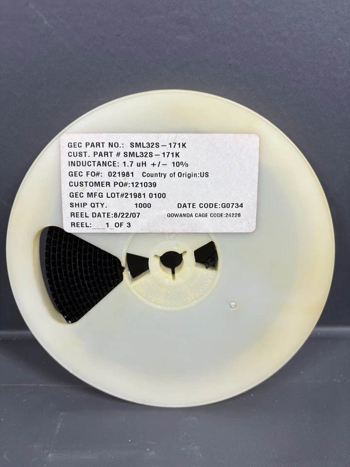 250 Stück SML32S-171K 1,7uH ±10% SMD Chip Induktivität Oberflächenmontage - Bild 1 von 4