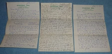 3 1940s Letters Written Hotel Stationery Spalding Inn Whitefield New Hampshire