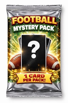 NFL Mystery Pack | 1 Card | Guaranteed Hit | Rookies, Inserts, Parallels