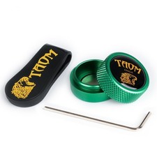 Magnetic Pool Chalk Holder - Round Billiards Accessory, Mini Chalk Tip Case Cont