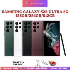 Samsung Galaxy S22 Ultra 5G 128GB/256GB/512GB Unlocked Smartphone Pristine A++