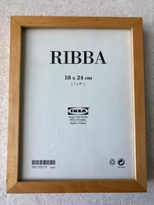 IKEA RIBBA Bilderrahmen unbenutzt Holz Buche 18 x 24 cm