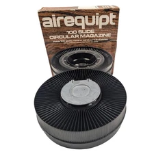 Vintage Airequipt Cicular 100 Slide Magazine with box