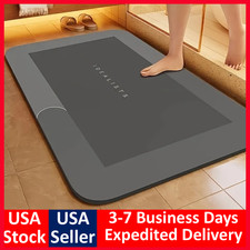 SUPER Water Absorbent Bath Mat Non-Slip Quick Dry Bathroom Shower Rug 24"/32"