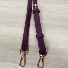 Bag Strap Replacement Burgundy Crossbody Faux Leather Slim Adjustable Gold 44 in