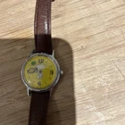 1970s Timex Snoopy Tennis Yellow MYSTERY BALL Mechanical Watch - Vintage working