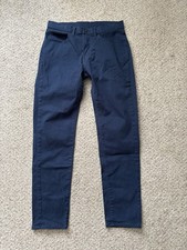 Uniqlo Pants Mens Size Medium (32x30) Blue 5-pocket Pants Slim Straight Casual