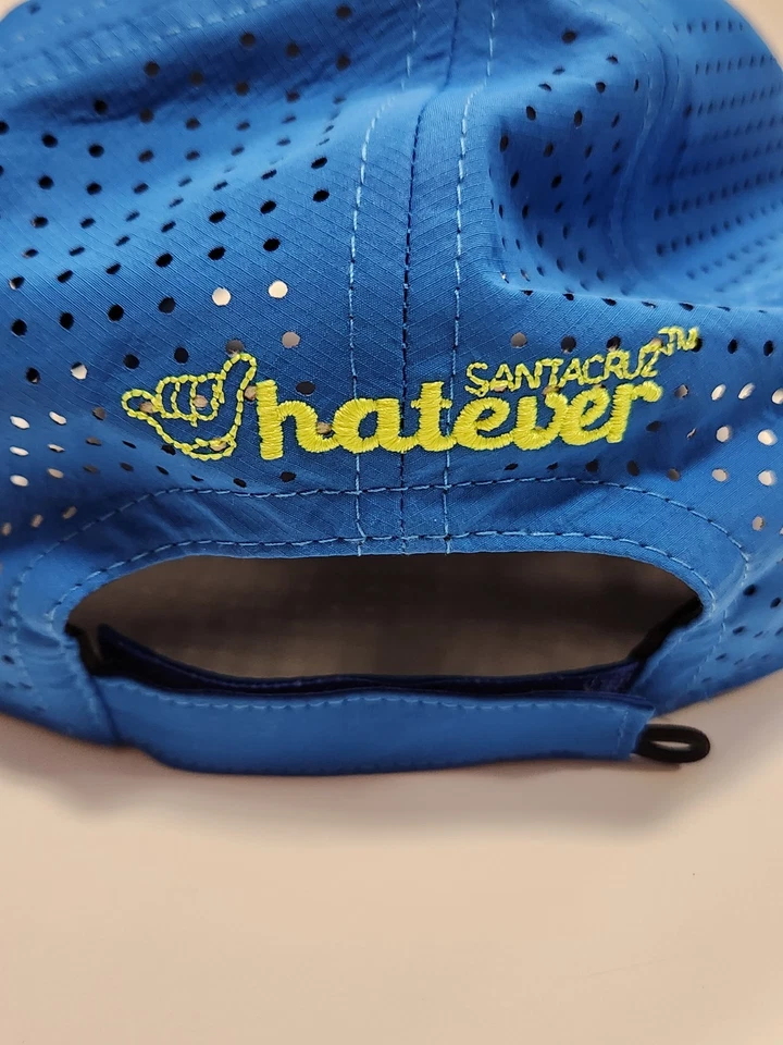 Gorra de béisbol Santa Cruz Whatever azul con bordado amarillo  Foto 4 de 4