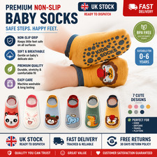 Anti Slip Socks Baby Boys Girl Cotton Thick Warm Floor Sock Toddler Kids 6 Pairs