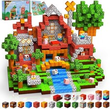 Magnetic Blocks 150PCS Magnetic Building Blocks Set, Stacking Magnets for Kid...
