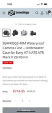 Seafrogs Professional Underwater Housing for Sony A7 II 40m/130ft ...