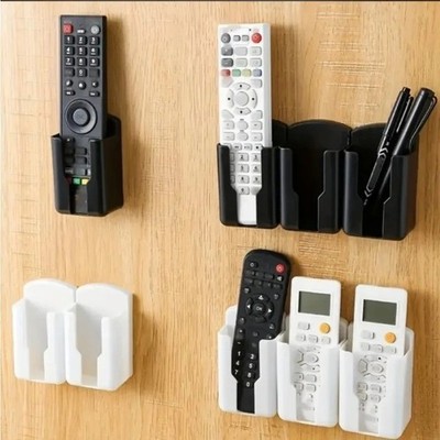 Wall Mounted Remote Control Holder No Drill TV AC Storage Box Adhesive USA