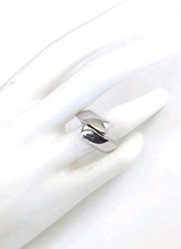 Sterling Silver Modernist Chunky Twist Wide Wrap Ring by NF  Size 7 7.6g
