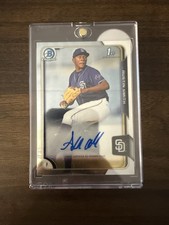 Austin Smith 2015 Bowman Chrome 1st Bowman Auto Padres