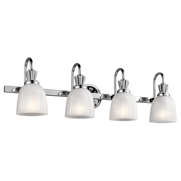 Chrom Badezimmerlampe Klassisch Wandleuchte Leuchter 4 X 320Lm IP44-image