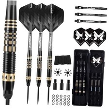Professional Steel Darts Set,Copper Barrel,Metal Tip Darts with Dart Carrying