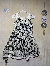 The Children's Place Dress Girls 10 Floral Print Sleeveless Lined Summer Casual