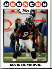 Elvis Dumervil 2008 Topps Football Denver Broncos