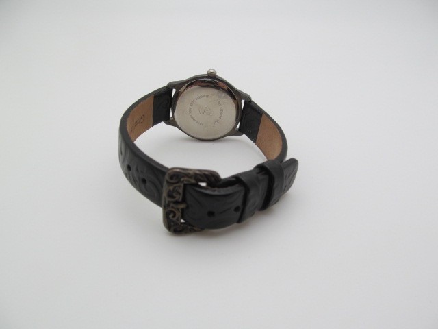 Vintage Carolyn Pollack Relios 925 Sterling  Southwestern Leather Watch Carolyn Pollack 925 Sterling Silver Southwestern Turquoise  main image 2