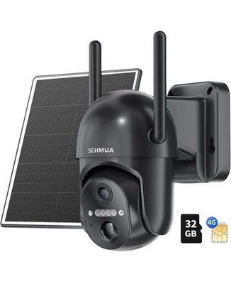 All-Weather 4G LTE Security Camera with Built-in SIM for Remote Monitoring