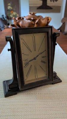 Vintage Seth Thomas 4 Jewels Desk Clock Swing Frame Parts Repair 103A USA