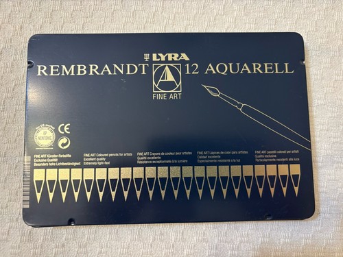 Lyra Rembrandt Aquarell Set Of 12 Color Pencils Lightly Used Water Soluble