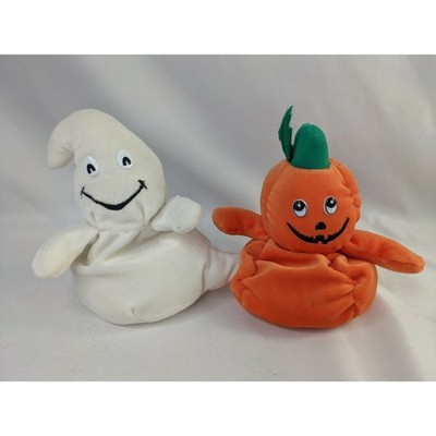 Cuddle Wit Pumpkin Ghost Bean Plush 6 Inch Stuffed Animal Toy