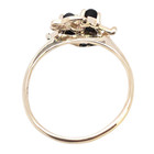 ESTATE SOLID 10K YELLOW GOLD BLACK ONYX RING SIZE 5.5 #7879 — photo 4
