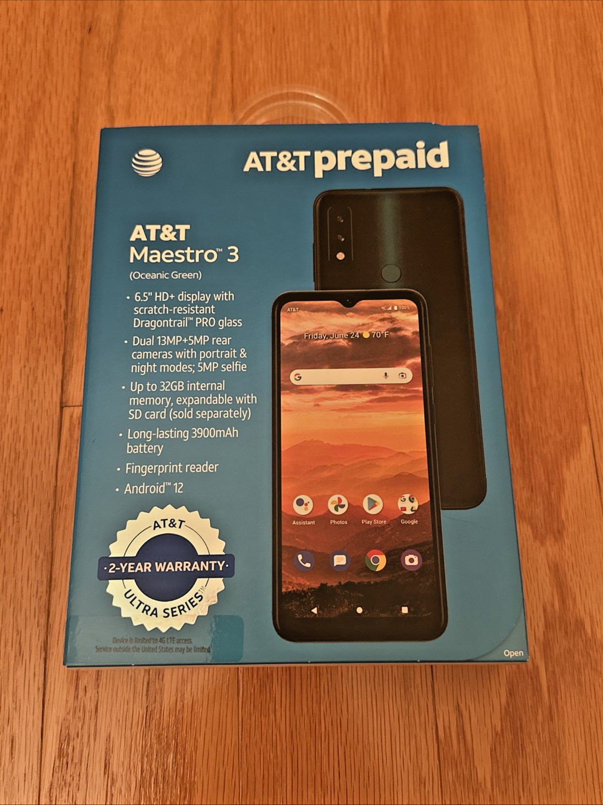 AT&T Maestro 3 6.5" 32GB 3GB RAM Oceanic Green LTE AT&T Prep