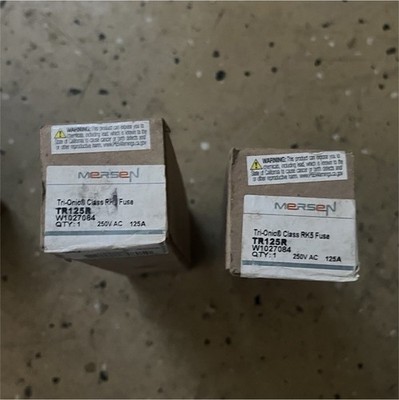 Mersen Tri-Onic TR125R Class RK5 Electrical Fuse 125A 250V AC Single Pack
