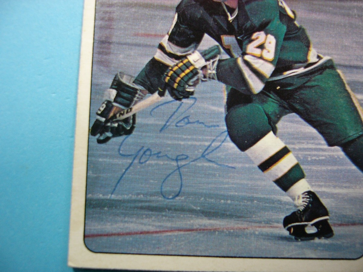 1978/79 O-PEE-CHEE NHL HOCKEY CARD #295 TOM YOUNGHANS EX AUTO