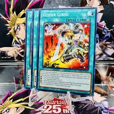Yugioh 3x Playset Vesper Girsu INFO-EN064 Common 1st Ed Near Mint