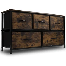 Dresser for Bedroom with 5 Drawers,Wide Chest of Drawers, Storage Organizer Unit
