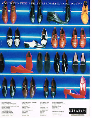 ADVERTISING ADVERTISING 074 1992 FRATELLI ROSSETTI the shoe range