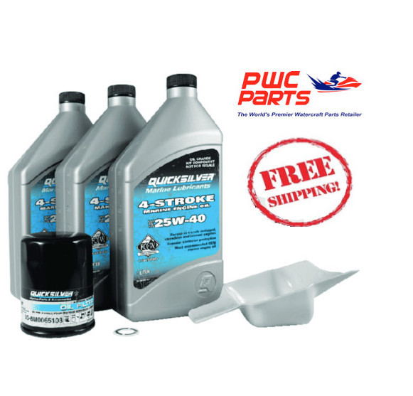 QUICKSILVER Mercury Oil Change Kit w/ Filter 40/50/60HP EFI 4STROKE