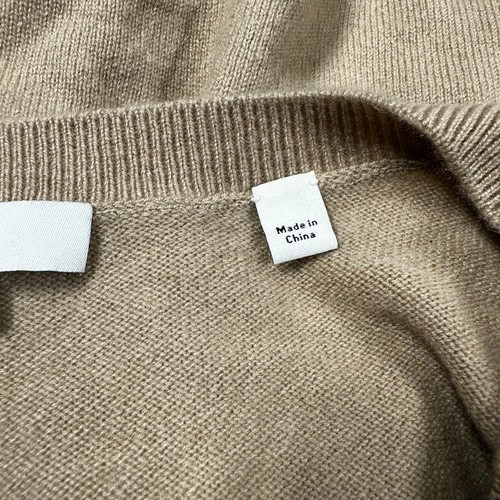 Vince Cashmere Weekend V-Neck Sweater Camel Women's Size Small NWT - Picture 6 of 10