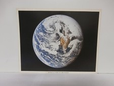 Vintage Original 8" x 10" NASA Lithograph Apollo 10 View of the Earth 1969